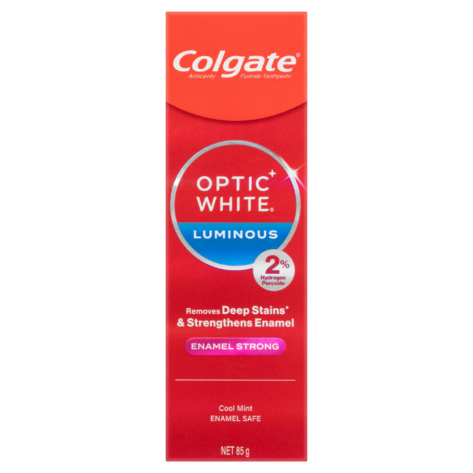 Colgate Optic White Luminous Enamel Strong Teeth Whitening Toothpaste 85g