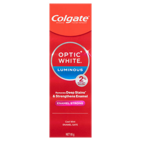 Colgate Optic White Luminous Enamel Strong Teeth Whitening Toothpaste 85g