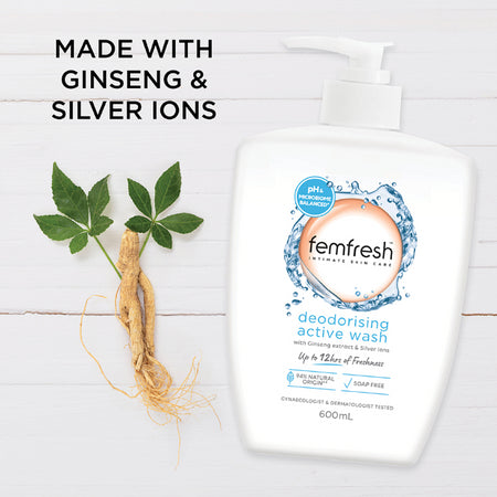 Femfresh Deodorising Active Intimate Wash 600ml