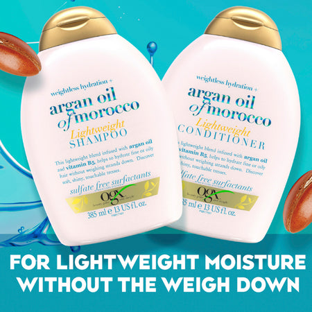 Ogx Argan Oil of Morocco Lightweight Shampoo 385ml