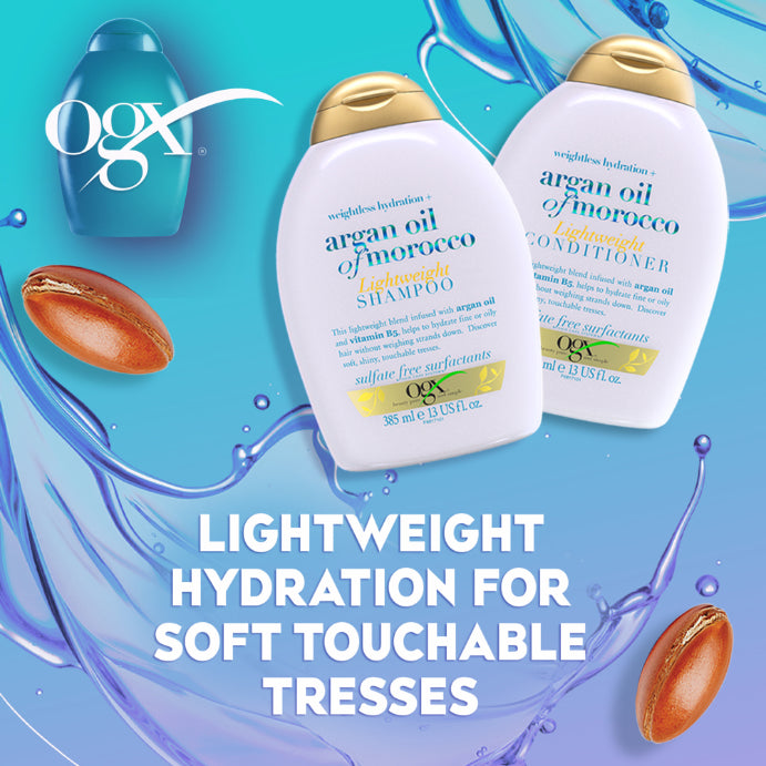 Ogx Argan Oil of Morocco Lightweight Shampoo 385ml