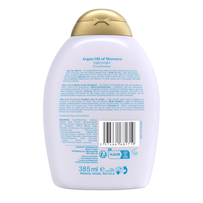 Ogx Argan Oil of Morocco Lightweight Conditioner 385ml