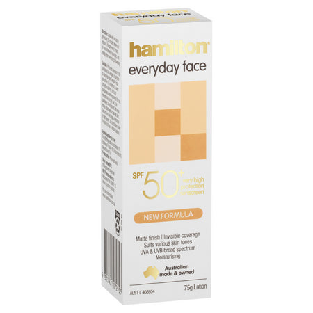 Hamilton Everyday Face Lotion Spf 50+ 75g