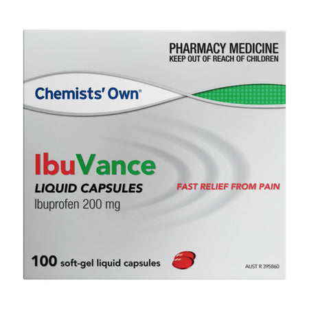 Chemists Own Ibuvance Liquid Capsules 100