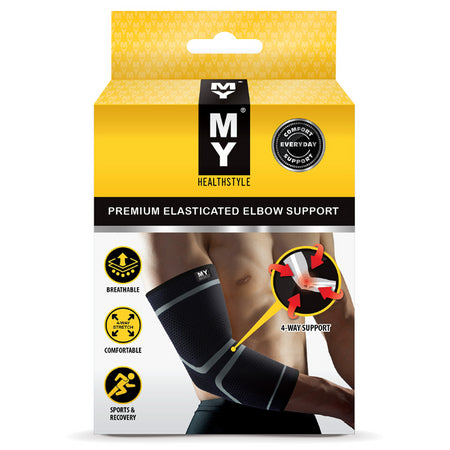 My Premium Elasticated Elbow Support Small 1 Each