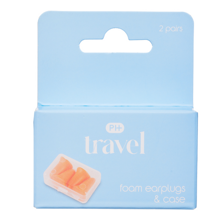Pharmacy Health Foam Earplugs & Case 2 Pairs