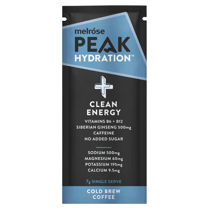 Melrose Health Peak Hydration + Clean Enegy Cold Brew Coffee 7g x 20
