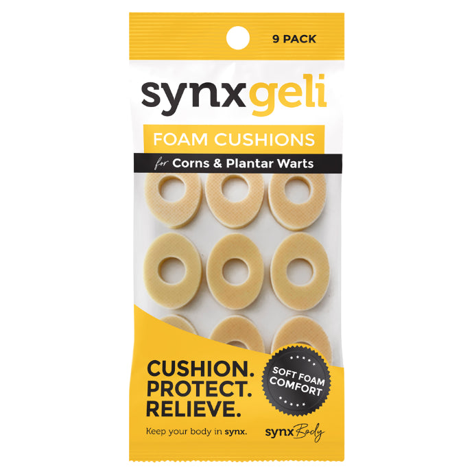 Synx Synxgeli Foam Cushions for Corn & Plantar Warts 9 Pack
