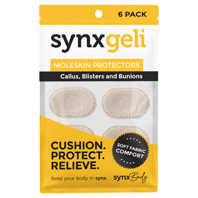 Synx Synxgeli Moleskin Protectors Callus Blisters & Bunions 6 Pack