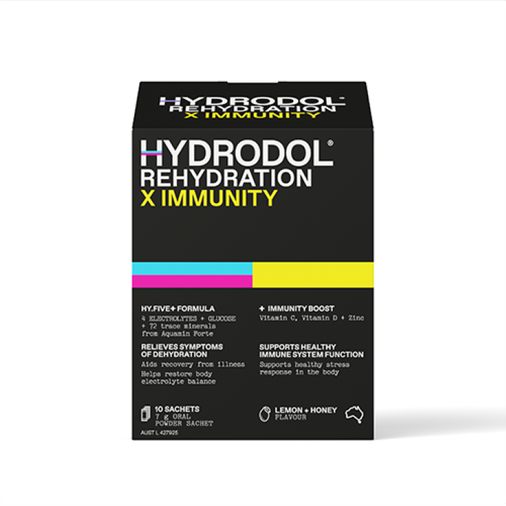 HYDRODOL REHYDRATION X IMMUNE POWDER 10PK