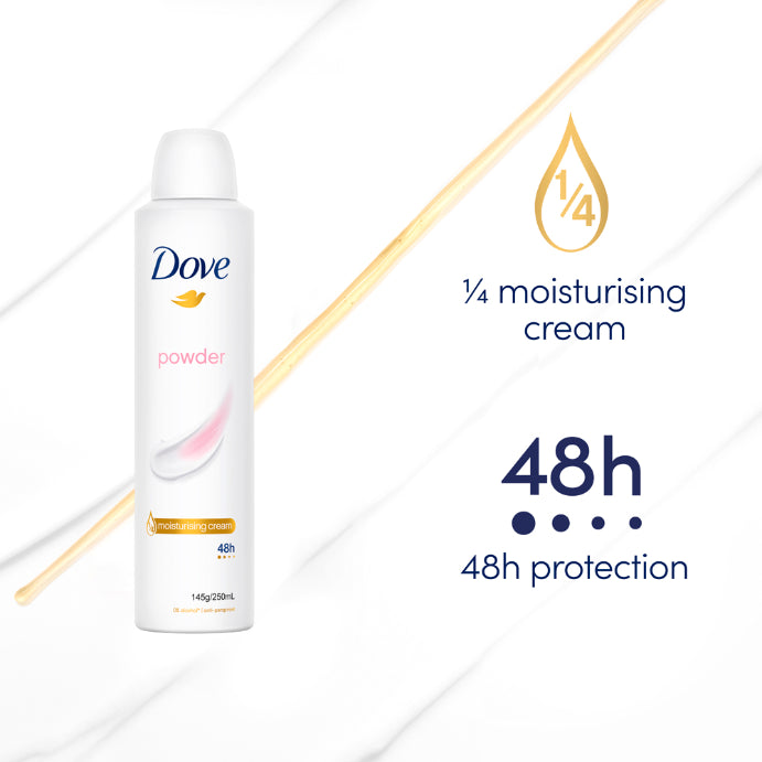 Dove Powder Soft 48h Anti-perspirant 1/4 Moisturising Cream 250ml