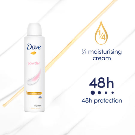 Dove Powder Soft 48h Anti-perspirant 1/4 Moisturising Cream 250ml