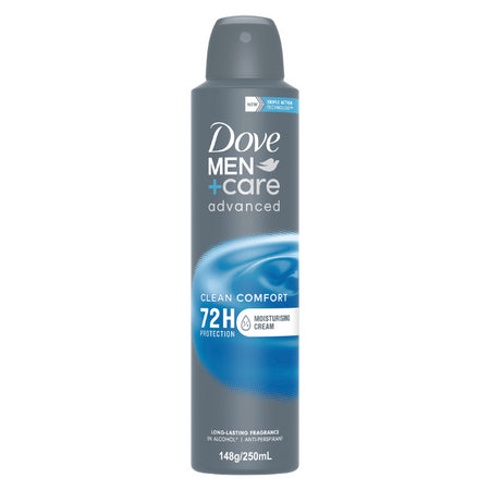 Dove Men+ Care Advanced Clean Comfort 72h Anti-perspirant 1/4 Moisturising Cream 250ml