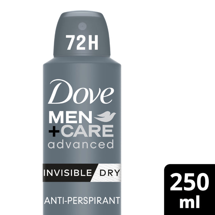 Dove Men+ Care Advanced Antiperspirant Aerosol Invisible Dry 250ml