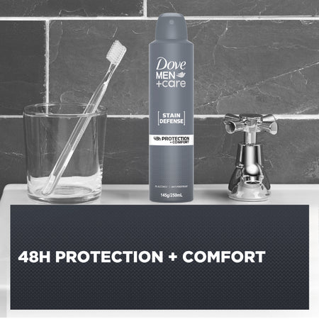 Dove Men+ Care Stain Defense 48h Protection + Comfort Anti-perspirant 250ml