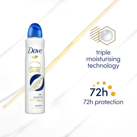 Dove Advanced Antiperspirant Aerosol Original 250ml