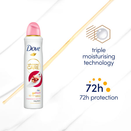 Dove Advanced Care 72h Go Fresh Anti-perspirant Pomegranate & Lemon Verbena 250ml