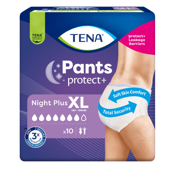 Tena Pants Plus Night Extra Large 10 Pack