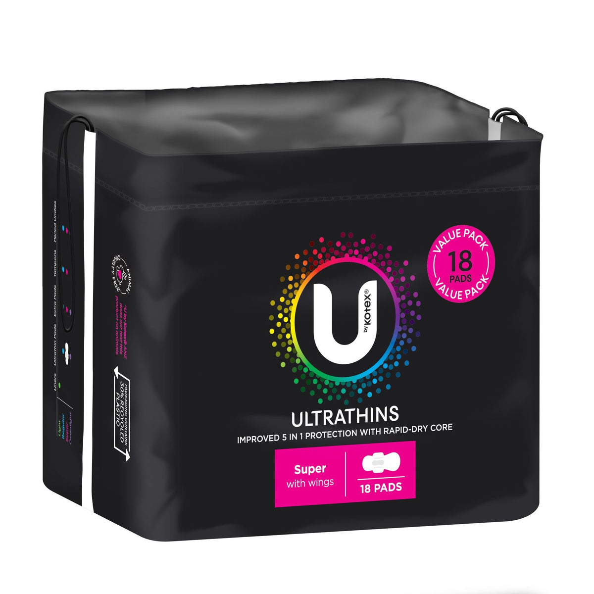 U BY KOTEX Ultrathin SUPER WING BULK 18