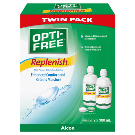 Opti-free Replenish Twin Pack 2 X 300ml