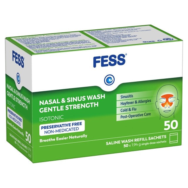 Fess Nasal&Sinus Wash Refill Gentle Strength 50
