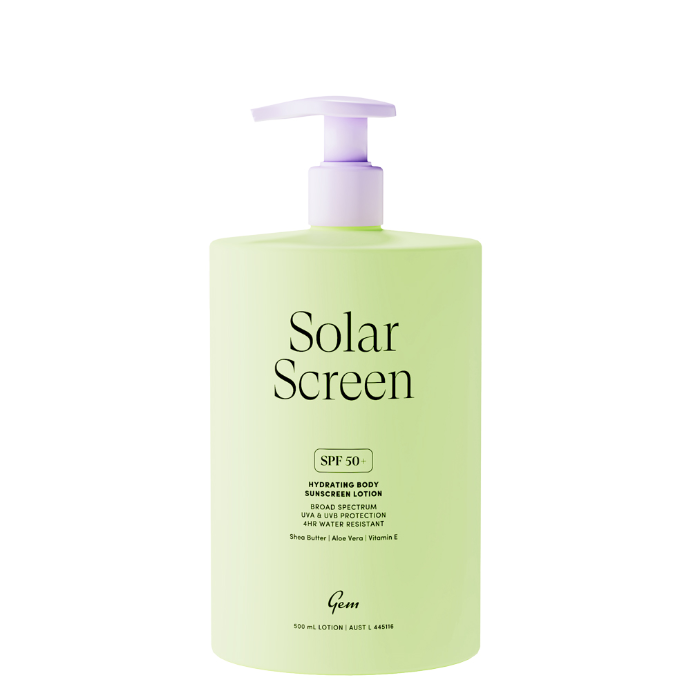 Gem Solar Screen SPF50+ Hydrating Body Sunscreen Lotion 500ml