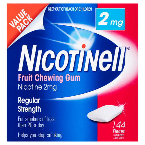 Nicotinell Nicotine Gum Fruit 2mg 144 Pieces