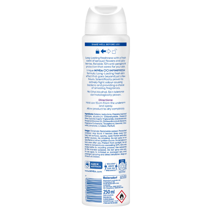 Nivea Fresh Sensation Aerosol Deodorant 250ml