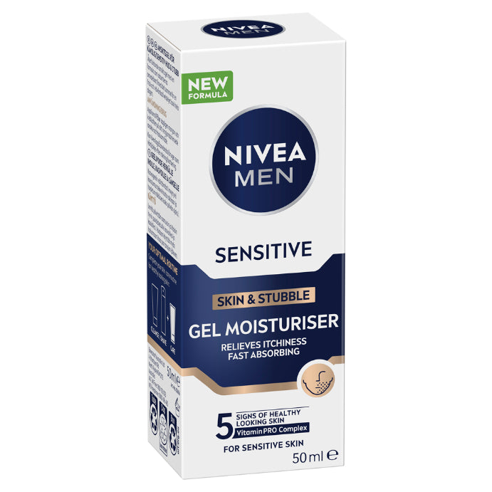 Nivea Men Sensitive Skin & Stubble Gel Moisturiser 50ml
