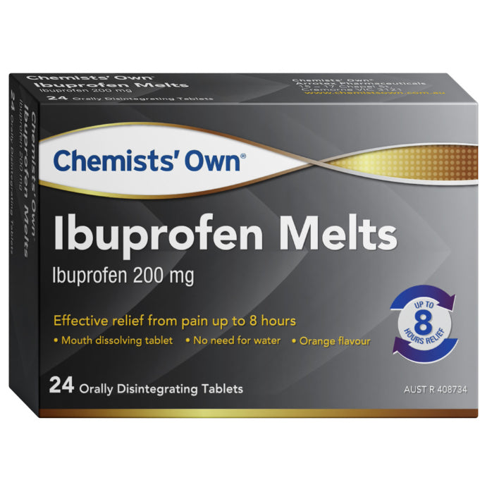 Chemists’ Own Ibuprofen Melts 24 Tablets