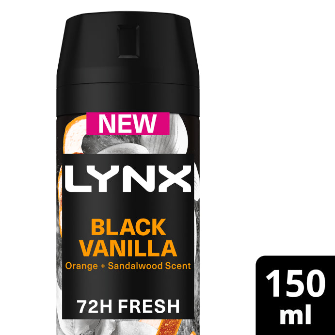 Lynx Fine Fragrance Body Spray Black Vanilla 150ml