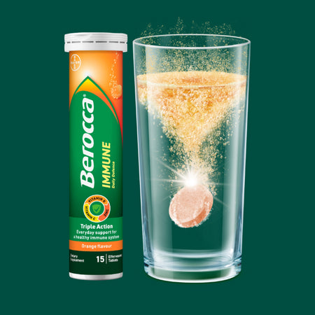 Berocca Immune Daily Defence Orange 15 Effervescent Tablets
