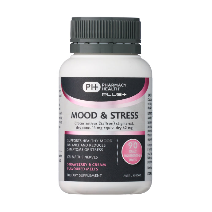 Pharmacy Health Plus Mood & Stress 90 Melts