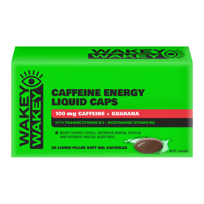 Wakey Wakey Caffeine Energy Liquid 20 Capsules