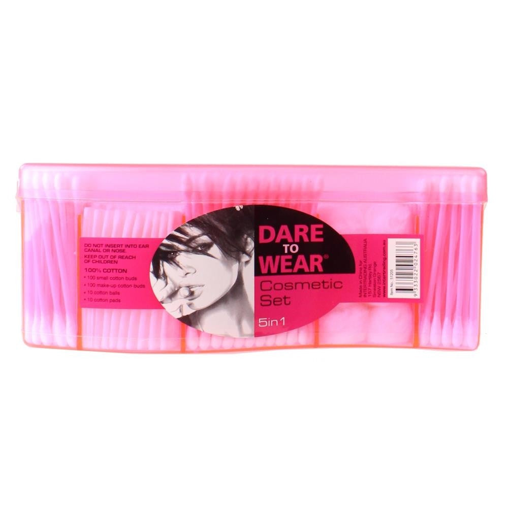 DARE TO WEAR 5 IN 1 COTTON COSMETIC SET