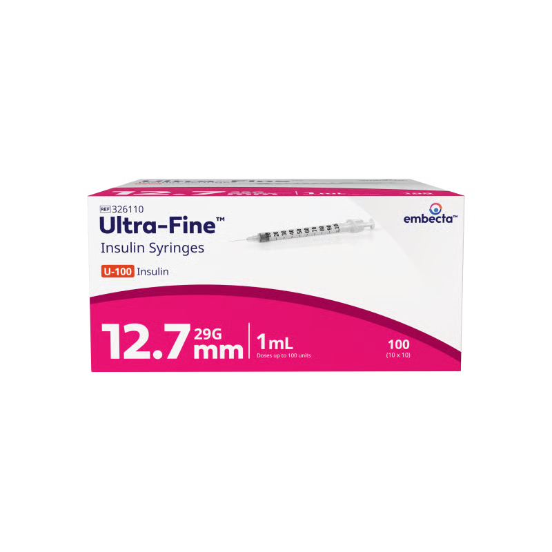 BD Syringes 1ml 29g X 12.7mm 100 Pack Embecta
