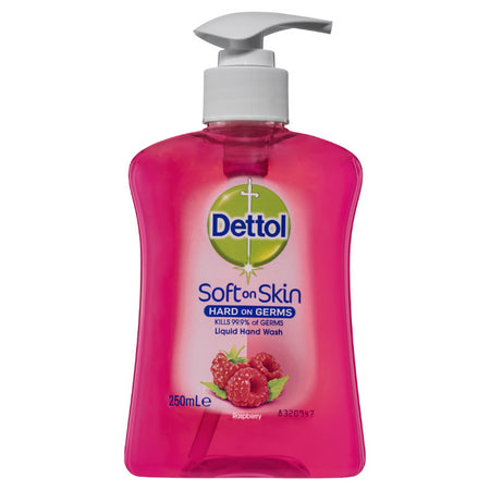 Dettol Antibacterial Liquid Hand Wash Pump Raspberry 250ml