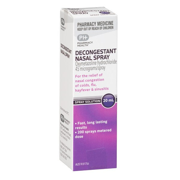 Pharmacy health DECONGESTANT NASAL SPRAY 20ML