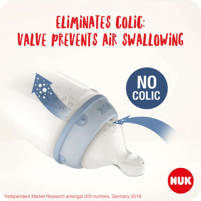 Nuk First Choice+ Baby Bottle Teats 0-6 Months Small Feed Hole Anti-colic Bpa-free Silicone 2 Pack