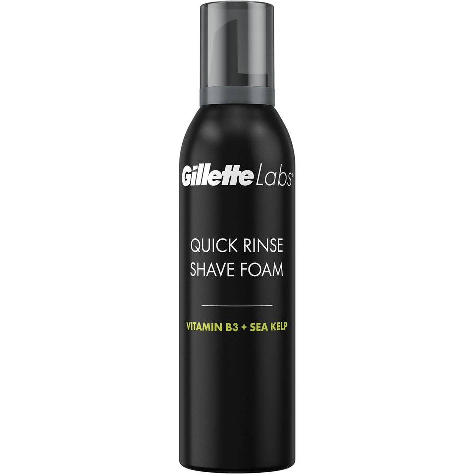 Gillette Quick Rinse Shave Foam With Vitamin B3 & Sea Kelp 240ml