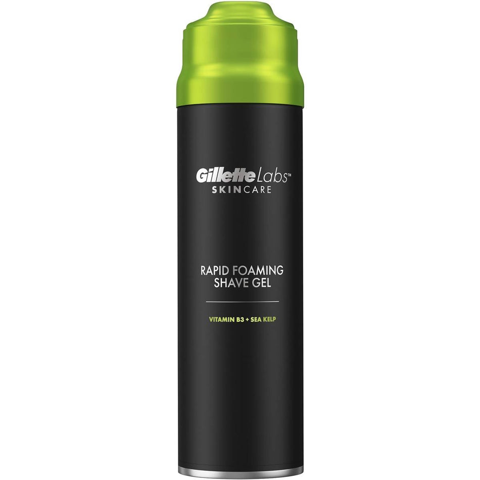 Gillette Labs Rapid Foaming Shave Gel With Vitamin B3 & Sea Kelp 198ml