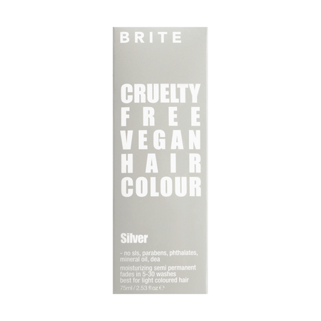 Brite Organix Semi Permanent Hair Colour Silver 75ml