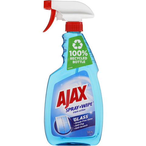 AJAX  SPRAY N WIPE TRIGGER GLASS CLEANER 500mL