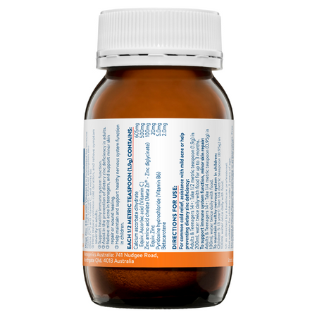Ethical Nutrients Mega Zinc 40MG with Vitamin C Orange 95g