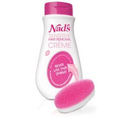 Nads Sensitive Hair Removal Cream 300ml (Sponge Included)