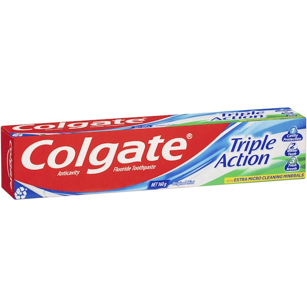 Colgate Triple Action Original Mint Toothpaste 160g