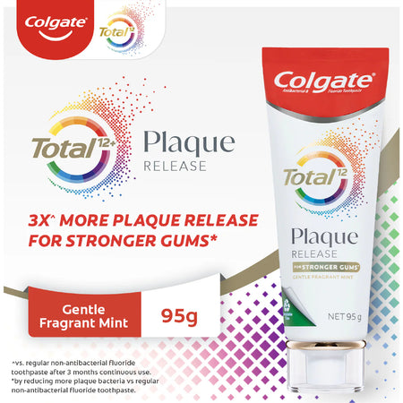 Colgate Total Plaque Release Toothpaste Gentle Fragrant Mint 95g