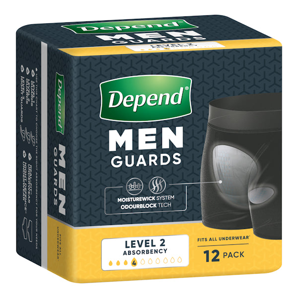 Depend Male Guards Level 2 12 Pack