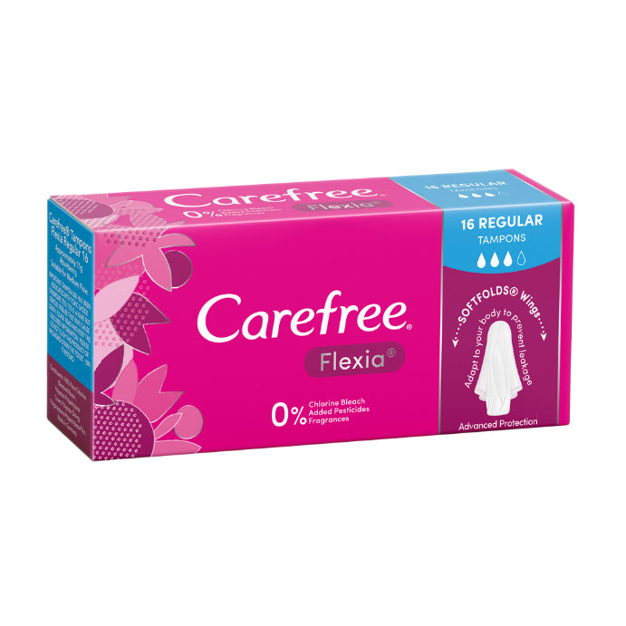 Carefree Tampons Flexia Regular 16 Pack