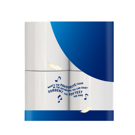 Sorbent Hypo Allergenic Toilet Tissue 12 Rolls